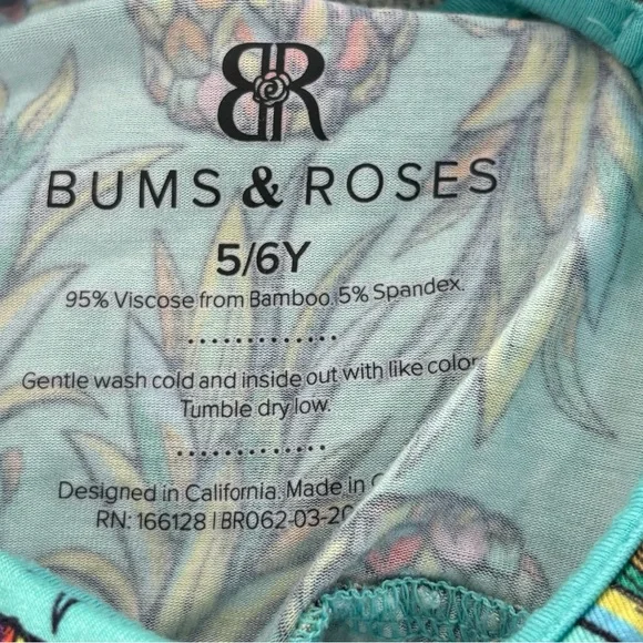 (Sold) Bums & Roses Feelin Pine Girls Bamboo Dress. Size 5/6Y. EUC. - Picture 3 of 4